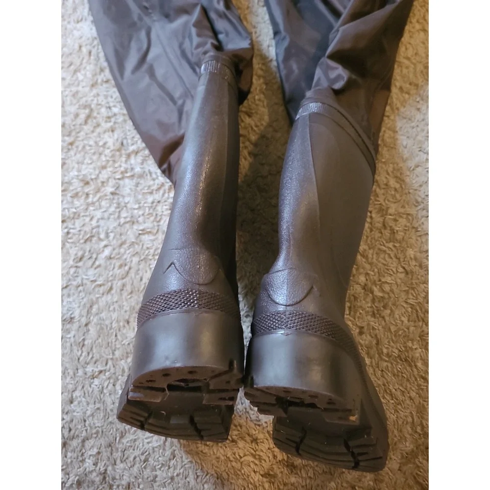 Field & Stream Bootfoot Chest Waders Mens 10 Brown Nylon